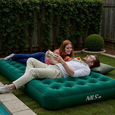 Nils Camp NC2803 zelená 203 x 152 x 22 cm – Zboží Dáma