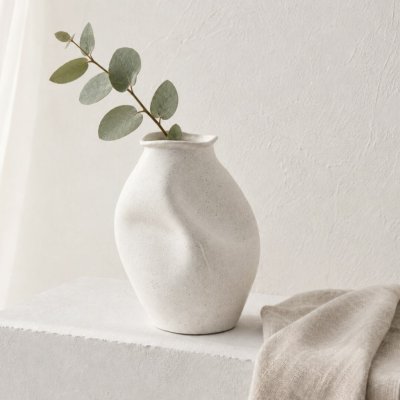 HOMLA Keramická váza Noma | bílá – Hledejceny.cz