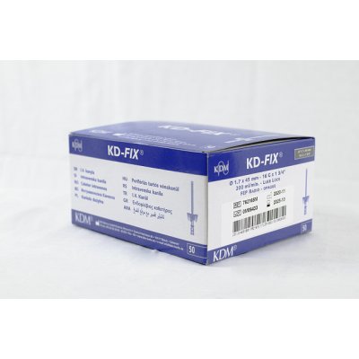 Kanyla IV KD-FIX s křídly a portem 22G modrá 0.9 x 25 mm 50ks – Zboží Dáma
