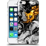 Pouzdro Picasee silikonové Apple iPhone 5/5S/SE - Black Gold 2 čiré – Zbozi.Blesk.cz