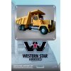 Vystřihovánka a papírový model Zdeněk Čechal sklápěč Western Star 6900XD stavebnice papírového modelu