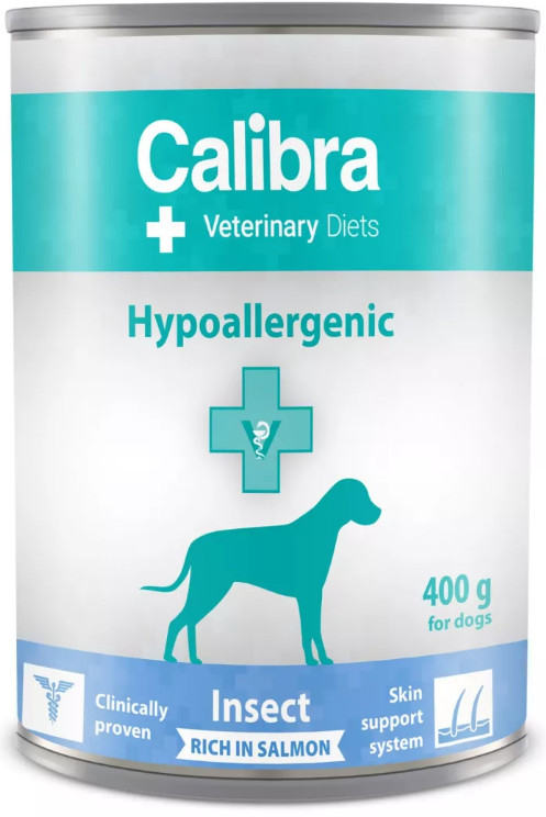Calibra Veterinary Diets Dog Hypoallergenic Insect & Salmon 24 x 400 g