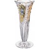 Váza Broušená váza, Zlatá, Royal Crystal, 20,5 cm
