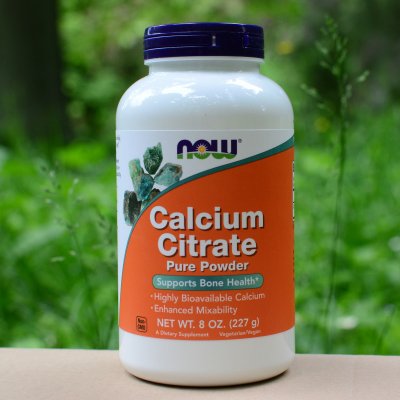 NOW Calcium Citrate Vápník citrát čistý prášek 227 g