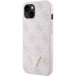 Pouzdro Guess PU 4G Strass Triangle Metal Logo + Crossbody Popruh iPhone 15 Pro růžové – Hledejceny.cz