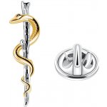 Olivie stříbrná brož AESKULAPOVA HŮL 7494 – Zboží Dáma