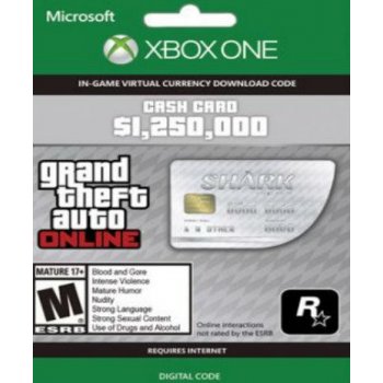 Grand Theft Auto Online Great White Shark Cash Card 1,250,000$