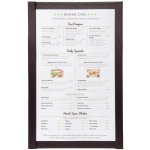 Jednoduchý jídelní lístek A4 s magnetickými úchyty po stranách, Black, MC-MGA4-BL – Zboží Živě