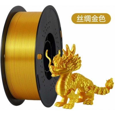 Kingroon PLA SILK 1,75 mm 1kg Zlatá – Zboží Živě