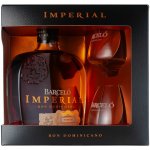 Ron Barceló Imperial 38% 0,7 l (dárkové balení 2 sklenice) – Hledejceny.cz