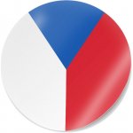 CZECHMANIA Samolepka vlajka kulatá 01 - na svislé lepení – Hledejceny.cz