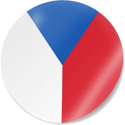 CZECHMANIA Samolepka vlajka kulatá 01 - na svislé lepení – Hledejceny.cz