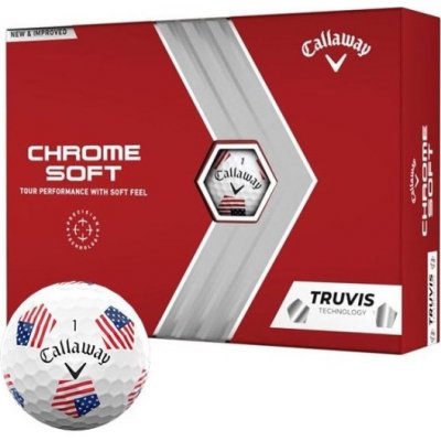 CALLAWAY Chrome Soft Truvis Team USA míčky bílé - 12 ks – Zboží Dáma
