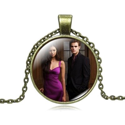 Origoska Řetízek the vampire diaries (upíří deníky) Elena a Stefan ES01 Bronzová – Zboží Dáma