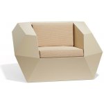 Vondom Nízké křeslo Faz, Vondom, 121x100x70 cm, matt polyethylen sedáky venkovní látka Group 1A a 1B – Hledejceny.cz