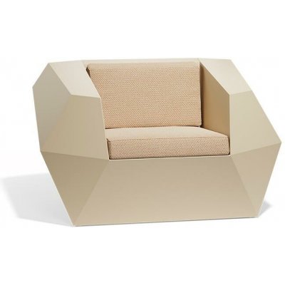 Vondom Nízké křeslo Faz, Vondom, 121x100x70 cm, matt polyethylen sedáky venkovní látka Group 1A a 1B – Hledejceny.cz