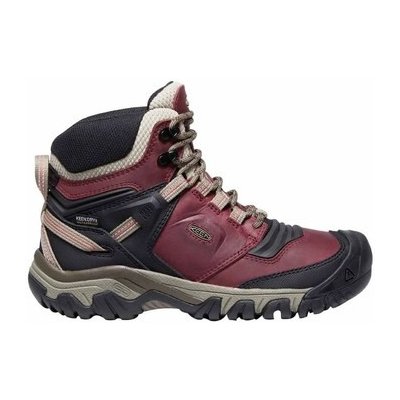 Keen Ridge Flex Mid Wp W rhubarb/black hnědá – Zboží Mobilmania