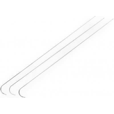 Jehly na korálky zahnuté Varianta: nikl, Balení: 3 ks – Zboží Dáma