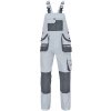 Pracovní oděv Fridrich & Fridrich Carl BE-01-004 Pánské pracovní kalhoty s laclem 03020168 bílá/šedá