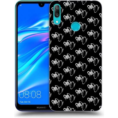 Pouzdro Picasee silikonové Huawei Y7 2019 - Separ - White On Black černé – Zbozi.Blesk.cz