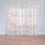 Sablio Záclony Starorůžové pletení: 2ks 150x250cm – Hledejceny.cz
