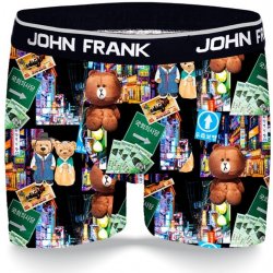 John Frank pánské boxerky JFBD331 černá