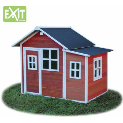 Exit Dřevěný domeček Loft 150 červený – Zboží Mobilmania