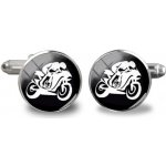 Miranda manžetové knoflíky Motorka černé – Zboží Dáma