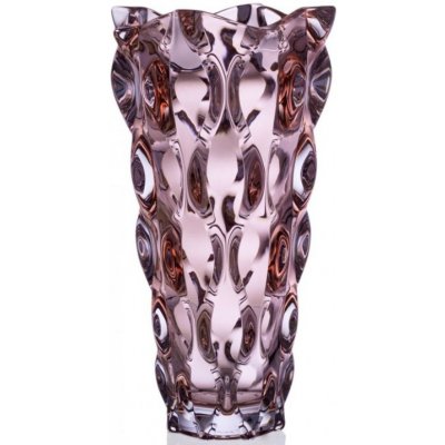 Skleněná váza Bohemia Samba pink 30 cm – Sleviste.cz