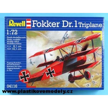 Revell ModelKit letadlo 04116 Fokker DR. 1 Triplane 1:72