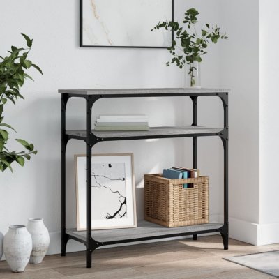 vidaXL Konzolový stolek šedý sonoma 75 x 29 x 75 cm kompozitní dřevo 11461.834043 – Hledejceny.cz