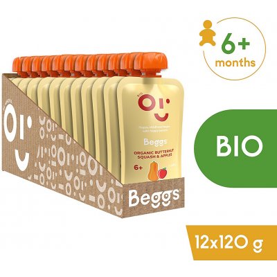 Beggs BIO Máslová dýně a jablka 120 g – Hledejceny.cz