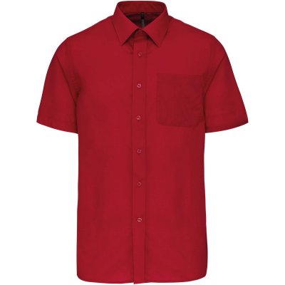 Kariban pánská košile s krátkým rukávem ACE červená