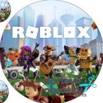 Jedlý tisk ROBLOX ● materiál: JEDLÝ PAPÍR Ⓜ️, ● velikost: průměr 12 cm ☝ – Sleviste.cz