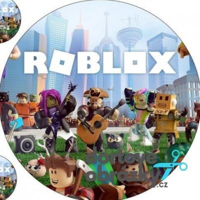 Jedlý tisk ROBLOX ● materiál: JEDLÝ PAPÍR Ⓜ️, ● velikost: průměr 12 cm ☝ – Sleviste.cz