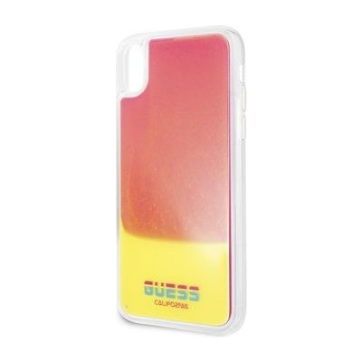 Pouzdro GUESS Glow in The Dark PC TPU Apple iPhone X XS růžové – Zboží Mobilmania
