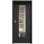Sapeli Elegant Komfort M55 posuvné černá grafit 100 x 197 cm Čiré sklo – Hledejceny.cz