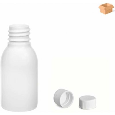 Via Plastová lahvička bílá široká s bílým uzávěrem 25 ml 1000 ks – Zbozi.Blesk.cz