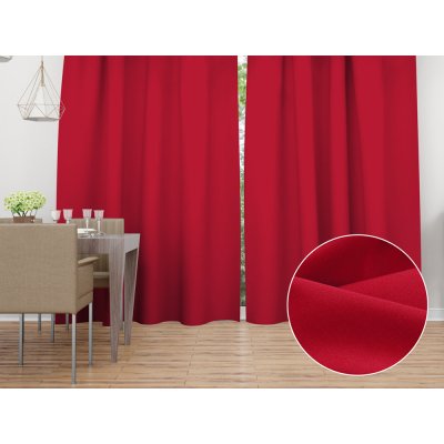 Biante Dekorační závěs Rongo RG-060 Červený 140x200 cm – Hledejceny.cz
