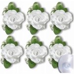 Dekorace auta, květiny, bílá barva – Zboží Dáma