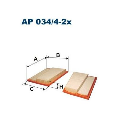 FILTRON vzduchový filtr AP 034/4-2x – Hledejceny.cz