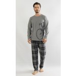 Velké kolo pyžamo dlouhé šedé – Zboží Dáma