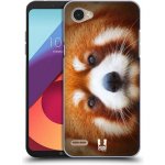 HEAD CASE plastový obal na mobil LG Q6 / Q6 PLUS vzor Zvířecí tváře 2 medvěd panda rudá (Pouzdro plastové HEAD CASE na mobil LG Q6 / Q6 PLUS vzor Zvířecí tváře 2 medvídek panda rudá) – Zboží Živě