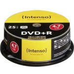 Intenso DVD+R 4,7GB 16x, cakebox, 25ks (4111154) – Zboží Živě