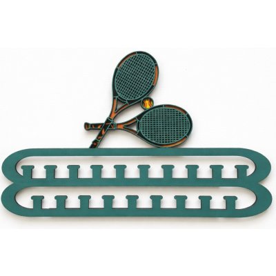 Z rodinné dílny Dřevěný věšák na medaile TENIS svítící dekorace do pokoje – Hledejceny.cz
