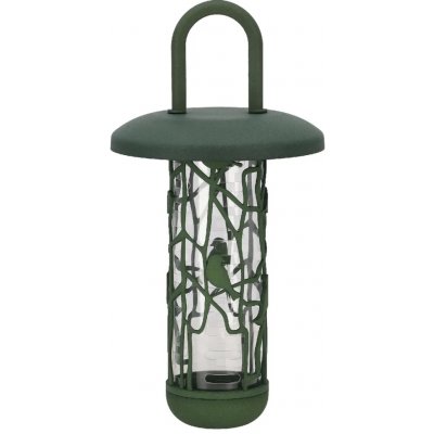 Esschert Design Krmítko pro ptáky na oříšky závěsné Chiffchaff 15 x 15 x 30 cm zelené – Hledejceny.cz