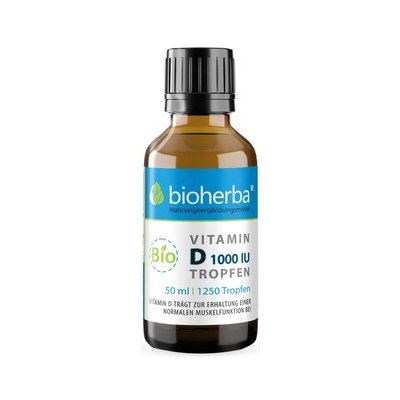 Vitamín D kvapky 1000 IU (25 mcg) - 50 ml - Bioherba – Hledejceny.cz