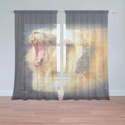 Záclony Lev art: 2 ks - 150x250 cm - Sablio – Hledejceny.cz