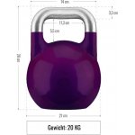 Gorilla Sports soutěžní kettlebell,20 kg – Zboží Dáma
