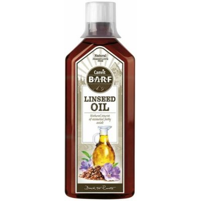 Canvit BARF Linseed oil 0,5 l olej z lněných semínek – Hledejceny.cz